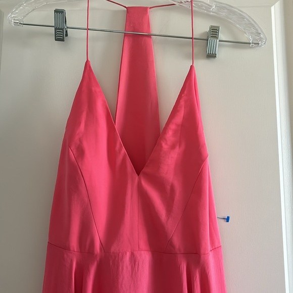 Urban Outfitters Kimchi Blue Women’s Size 2 Coral Midi Dress Handkerchief - Picture 5 of 8